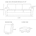 CHUN YI 7 Piece Couch Covers Sofa Covers Washable, Stretch Sofa Slipcovers for 3 Cushion Couch with Seperate Backrest and Cushion Covers, Anti Slip Furniture Protector for Dogs Pets (Large, Grey)