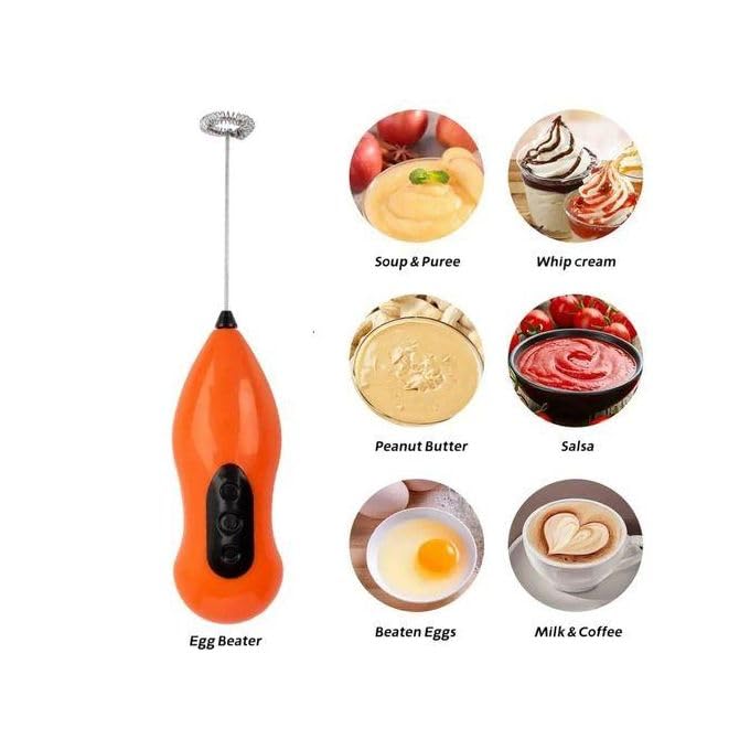 Image of Bonsenkitchen Electric Milk Frother,Handheld Whisk Beater Foam Maker for Mocktails Coffee Latte Matcha Foamer Cappuccino Lemonade (Multi New)