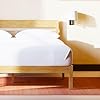 LIFEMENT Full Bed Frame with Headboard Classic Wood Platform, Noise Free, Under Bed Storage, No Box Spring Needed, Easy Assembly, Natural