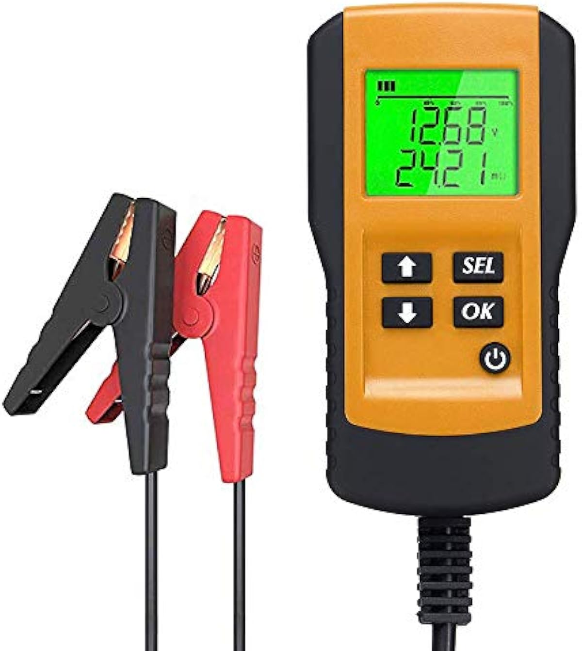 単品購入 デジタル12vカーバッテリーテスター 自動車のバッテリー負荷アナライザー バッテリー寿命パーセンテージ 抵抗 電圧 カートラックオートバイatv Suvのcca値 黄色 Diy 工具 ガーデン クリアランス大特価 Www Civilittee Hu Com