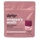 Chewsy - Women's Multivitamin Chews - Immune and Energy Support, Vitamins C, B12, A, D, E, Folic Acid, Probiotics, Biotin - 6-Day Supply