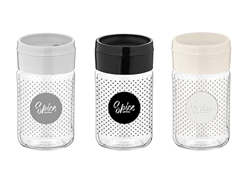 MAURY'S IL NUMERO UNO DEL RISPARMIO SPICE SPARGISPEZIE 5XH10 CM IN VETRO E PLASTICA IN COLORE ASSORTITO