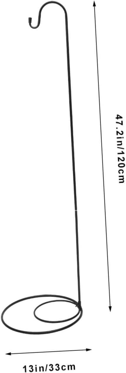 Garden Plant Hanging Hook Resistant Shepherds Hook for Outdoor Use for Hanging Lanterns Flower Pots Solar Lights and Bird Feeders Iron Design