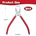 6 Inches Wire Cutters with Longer Flush Cutting Edge, Flush Cutter Tool with Spring Grip for Electronics, Powerful Cutting Pliers for Crafts, Precision Side Cutter for Copper, Plastic, and Zip Ties