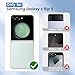Ruky for Samsung Galaxy Z Flip 5 Case, Full Body Cover Hard PC Ultra-Thin Anti-Scratches Shockproof, Support Wireless Charging Protective Phone Case for Samsung Galaxy Z Flip 5, Black