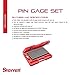 Starrett Precision Steel Pin Gage Set with Rugged, High Impact Protective Case - Ideal for Carpenters and Home Improvement - .251-.500