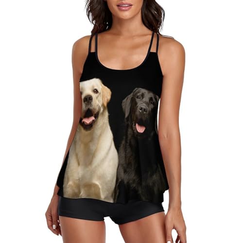 Bikini avec short de garçon Golden Retriever pour nager sans irritation en robe de plage