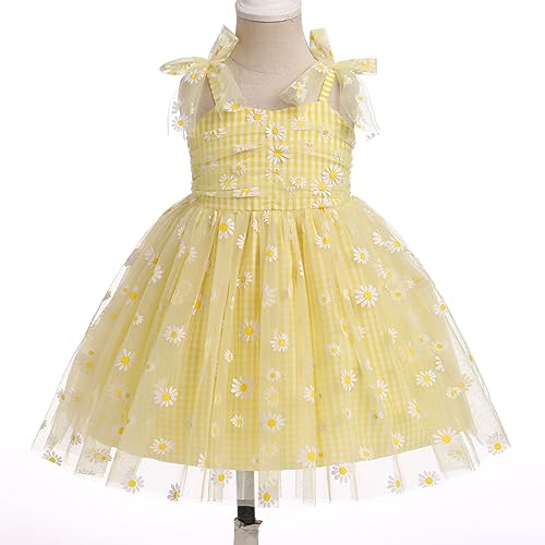image for IBTOM CASTLE Tulle Tutu Toddler Dress: Daisy Dress Baby Girl First Bir