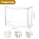 Windfromort Schaukasten - Acryl Vitrine - Staubfrei mit Magnettür 36x27x23cm, Stapelbar Schaukasten Vitrine - Aufbewahrung Multifunktional Display Case, für Sammlerstücke/Taschen/Schuhe/Bücher