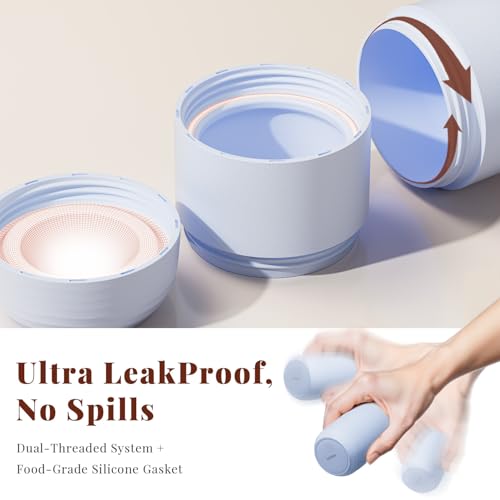 New Travel Toiletry Containers [Ultra Leakproof] TSA-Approved, PLA Hard Shell Jars with 5 Magnetic Labels, Wide Mouth Bottles for Lotion, Cleanser, Shampoo, Conditioner, Blue, 3 Pack, 2OZ2