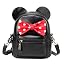 Black Polkadot Bow