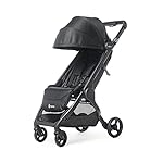 Ergobaby Metro+ Kinderwagen Buggy mit Liegefunktion, Kinder-Buggy Zusammenklappbar Autositz Kompatibel Klein Leicht Kompakt (Schwarz, Metro+)