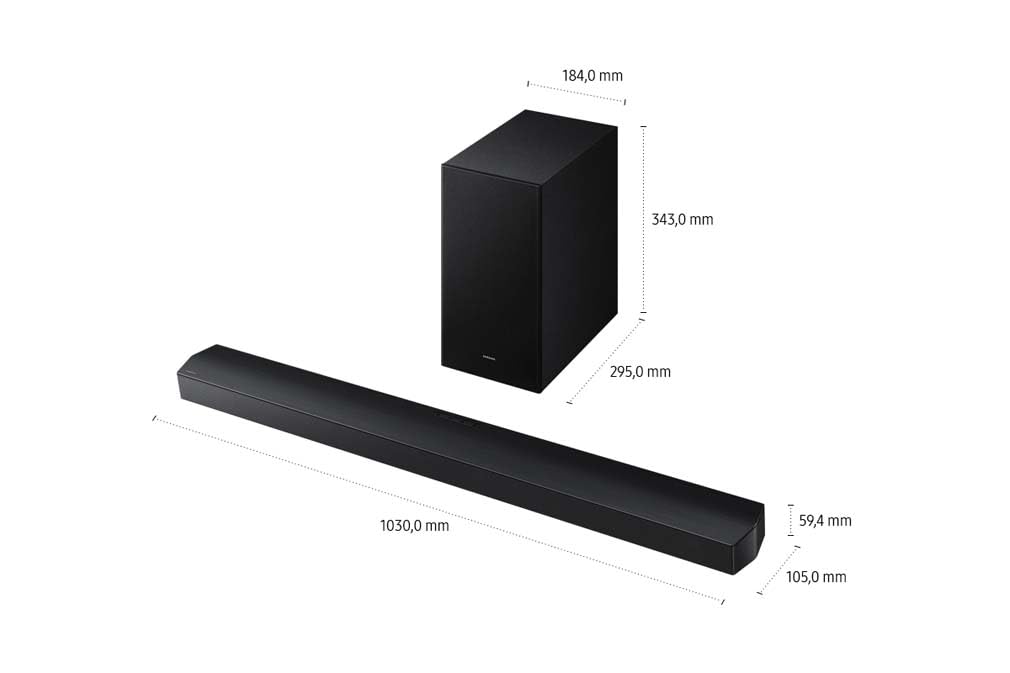 SAMSUNG HW-B760GF B-Series 5.1-Kanal-Soundbar für Fernseher, TV-Lautsprecher mit kabellosem 6,5"-Subwoofer, Dolby Digital 5.1 und DTS Virtual:X, Q-Symphony, Game Mode, Adaptive Sound