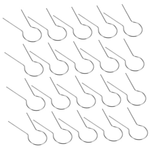 ERINGOGO 100pcs R-Clip Ceramic Firing Needles Hanging Hooks for Kiln Beading Heat-Resistant Pottery Tools for DIY Jewelry