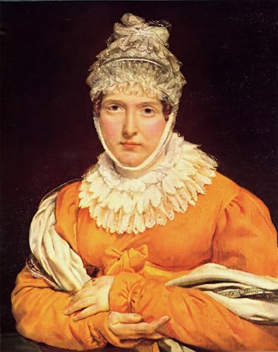 Pintura sobre lienzo Ritratto di Mademoiselle Récamier para decorar salones clásicos, 60x90cm