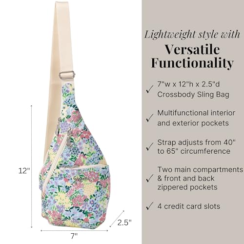 Image of Baggallini Mini Sling - 12x7 Sling Crossbody Bag Backpack with Adjustable Shoulder Strap