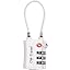 11a) Tsa Combination Padlock With Silver Cable, 1