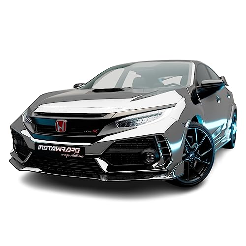 Avery SF100 Vinyl Film Car Wrap Series | Conform Chrome Silver | 843-S | (53in x 2ft (8.8 Sq/ft)) w/Instawraps Pro-Wrapping Glove