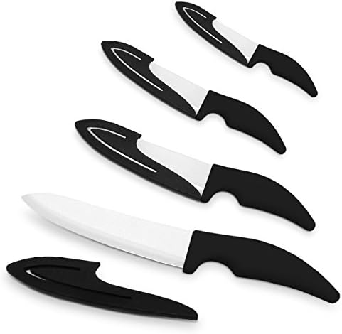 Color Cuisine Ceramic Kitchen Knife Set - 4-Pc (Black)