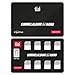 Produktbild equinux tizi Simmelalbum 8X Nano - Nano SIM Karten Sammelalbum (SIM Organizer) für 8 Nano SIM Karten, inklusive SIM Auswurf-Pin