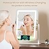 Dripex 5-in-1 Bluetooth Vanity Mirror with Wireless Charging and Lights & 3 Way Mirror with Lights