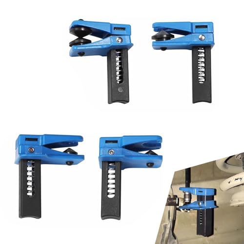 4 PCS Car Brake Line Clamp, Brake Oil Line Plug Tool, Brake Oil Line Guard, Universal for Most Cars (Blue)