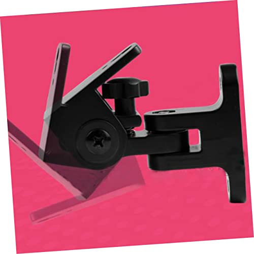 Support enceinte fixation murale orientable paire de supports noirs