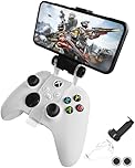 Joso Mobile Phone Holder for Xbox Controller, Cellphone Mount Clamp Compatible with Xbox Series S/X, Xbox One/S/X Gamepad, Adjustable Clip with 2 Thumb Grip Caps