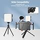 Zeadio LED-Videoleuchte - 800 lm, Einstellbare Farbtemperatur 3000K-7000K, CRI95, Tragbare Taschenleuchte für DSLR/Studioaufnahmen/Selfies/Smartphone-Fotografie (1er Pack)