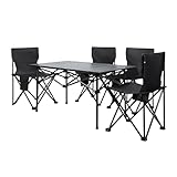 Tavolo da campeggio impermeabile facile da pulire: la superficie del tavolo picnic pieghevole è impermeabile e resistente alle macchie consentendo una pulizia rapida dopo pasti barbecue o bevande rovesciate. il tavolo da campeggio portatile e tavolo esterno pieghevole si puliscono facilmente con panno umido per mantenere il pranzo pulito durante attività campeggio picnic o uscita all'aperto