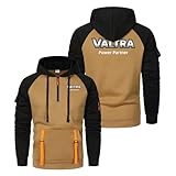 Sudadera con capucha y cremallera hombre Para V.a.l-t.r.a, Corte oversize moderno, Perfetto per città, scuola e università, refinados(Khaki,S)