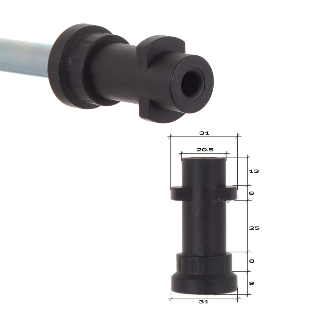 TECHKAR T-Racer Flächenreiniger Terrassenreiniger Bürste 380mm Durchmesser Kompatibel mit Karcher Hochdruckreiniger K2 K3 K4 K5 K6 K7