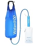 Waterdrop Gravity Water Filter Straw, Camping Water Filtration System, Water Purifier Survival for Travel, Backpacking and Emergency Preparedness, 1.5 gal Bag, 5 Stage Filtration, Pack of 1