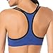 Fruit of The Loom Womens Spaghetti Strap Cotton Pull Over 3 Pack Sports Bra, Grey Heather/Navy Heather/Black, 38