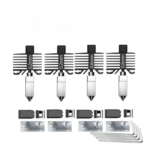 Hotend 0.2 0.4 0.6 0.8 �d���|�A�Z���u�� �݊�������Bambulab P1P X1c �Ƃ̂���z�b�g�G���h�R��h�~ 3d �v�����^�A�N�Z�T���[(0.2 0.2 0.4 0.4)