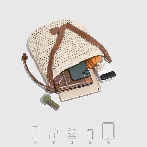 Bolso Playero de Crochet de Algodón miniatura 6