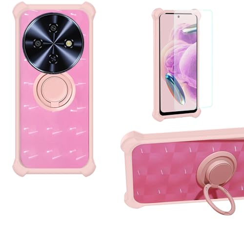 �Ή� Oukitel C5 2025 �P�[�X [1�� 9H+�d�x���� �K���X�t�B����] �d��PC�{��V���R�� �ϏՌ��� [360�x��]�����������O�X�^���h] TZZH-FEN