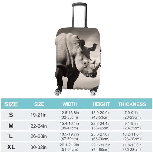 South Africa Animal Printed Luggage Cover Protector, Fits 18-32 Inch Luggage2
