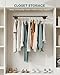OROPY Industrial Pipe Clothing Rack, Wall Mounted Clothes Rack, Closet Rods For Hanging Clothes, 33