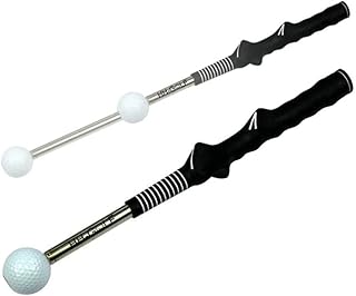 HH-GOLF Rhythm Click Sound Telescopic Warm Up Golf Swing Trainer, Correcting Gesturer Golf Training Aid for Tempo, Strength Practice Stick