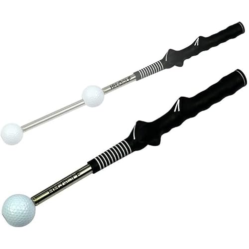 HH-GOLF Rhythm Click Sound Telescopic Warm Up Golf Swing Trainer, Correcting Gesturer Training Aid for Tempo Grip Strength Practice Stick
