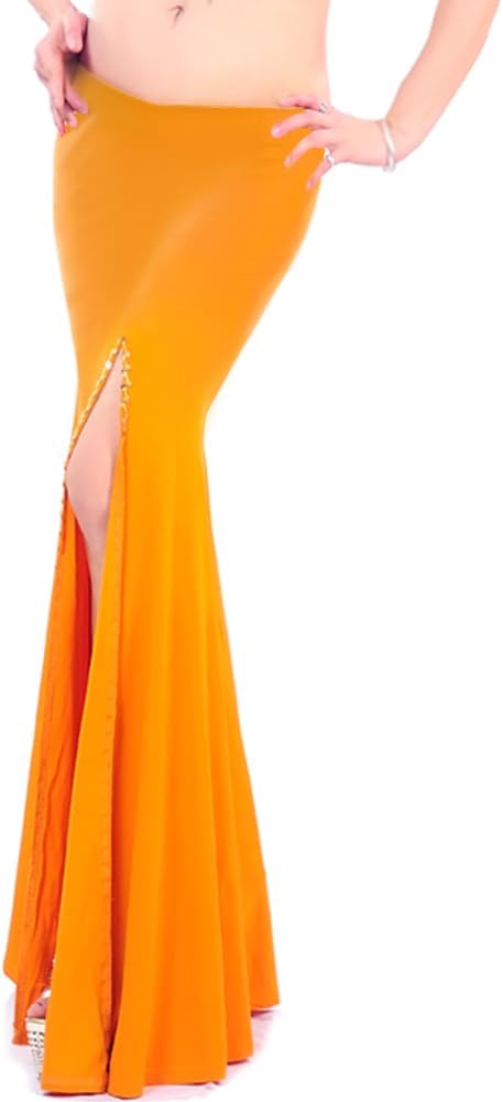 ROYAL SMEELA Women's Skirt Belly Dance Costume for Women Dancing Dress High Split Beach Sexy Party Bellydance Skirts