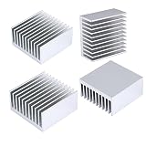 4PCS Heat Sink Kit 40mmx40mmx20mm Aluminium Heatsink Cooler for Cooling VRM GPU Stepper Driver 3D Pr