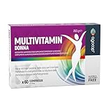 Multivitaminico Donna - Vitamine Donna. Integratori Stanchezza, contro l' affaticamento fisico e mentale. Multivitaminico completo donna, Zinco, Ferro, vit B, C, D, E, H. Integratori cambio stagione