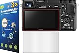 3x Sony Alpha A5000 A5100 A6000 Digital Camera Premium Clear LCD Screen Protector Guard Shield Kit NO CUTTING (GUARMOR Brand)