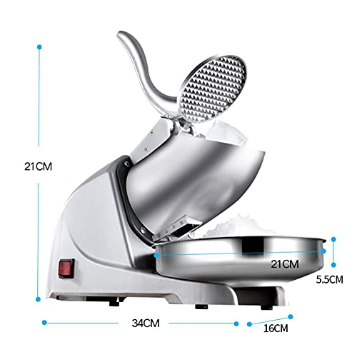 JJINPIXIU Eisrasierer und Schneekegelmaschine, 380W Edelstahl Premium tragbarer Eisbrecher und rasierte Eismaschine für… – Bild 8