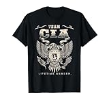 Team CIA Lifetime Member - CIA Name T-Shirt, Men, Black, X-Large