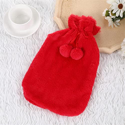 Custodia per Borsa dell'Acqua Calda da 2 Litri Custodia Rimovibile per Borsa dell'Acqua Calda in Peluche Fodera per Borsa dell'Acqua Calda Calda a Prova di Freddo Copertura in Pile di Pelliccia Si