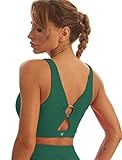 TomTiger Women Sports Bra High Impact ​with Removable Padded Activewear ​Tank Tops ​for Yoga Workout