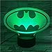 Produktbild 3D Nachtlicht Lampe, 3D Nachtlicht Amroe Dc Justice League Marvel Batman Symbol Farbwechsel Kind Kinder Tischlampe Geburtstag Weihnachten Spielzeug Geschenke